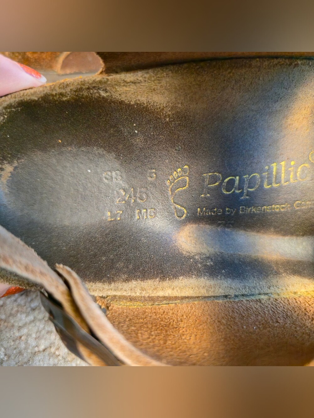 Birkenstock Milano Nubuck Leather Brown Chocolate Sandals US Size 7 - Picture 3 of 7